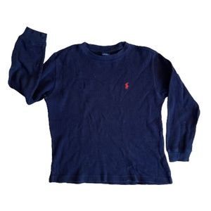 polo by Ralph Lauren waffle long sleeve kids shirt